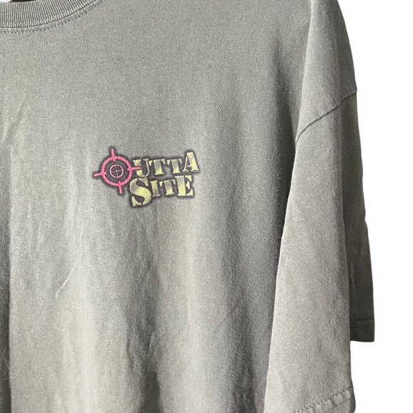 y2k Outta Site Hit Me With Your Best Shot Shirt Sleeve Graphic T-Shirt Men's XL - Picture 6 of 9